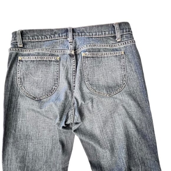 Gap Bootcut Capri Women's Size 10 Med Wash Blue Denim Jeans Low Rise 33/29 - Picture 8 of 9